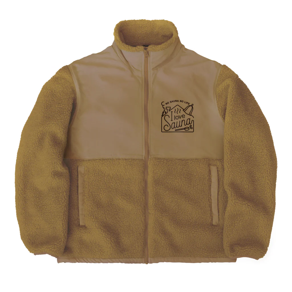 まるいねこのサウナー Boa Fleece Jacket