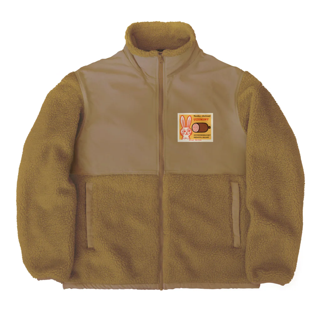 YS VINTAGE WORKSのチェコ　ウサギとソーセージ Boa Fleece Jacket