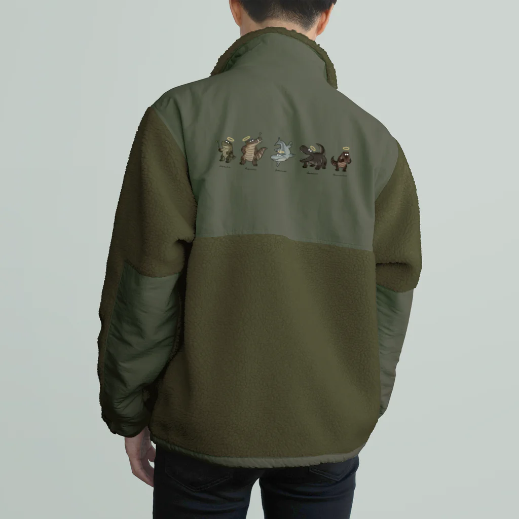 あめみやの先輩ワニたち Boa Fleece Jacket