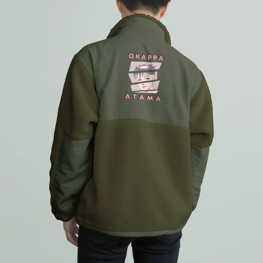 kazu_gのおかっぱ頭 Boa Fleece Jacket