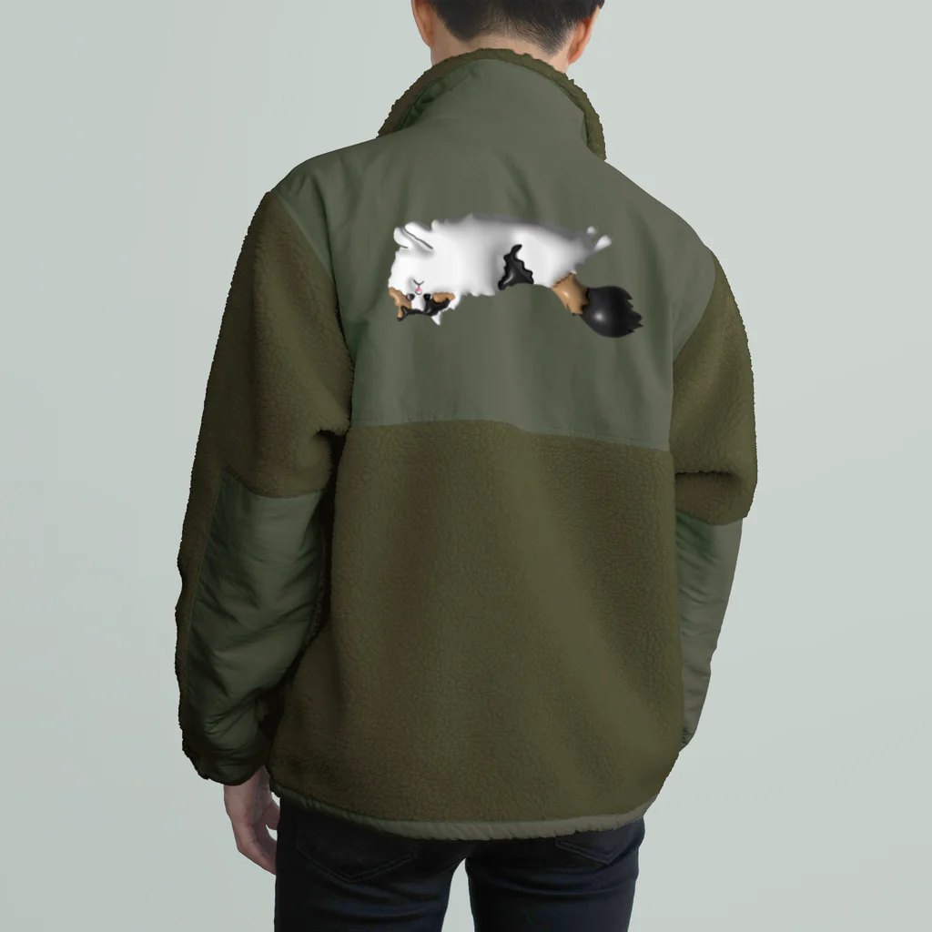 そぼろのプリント屋さんのナビコロリ Boa Fleece Jacket