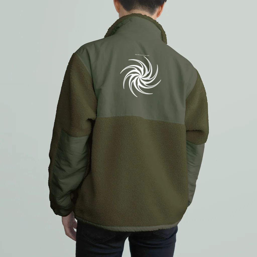 まみおデザインのノリノリでGO!（ホワイト） Boa Fleece Jacket