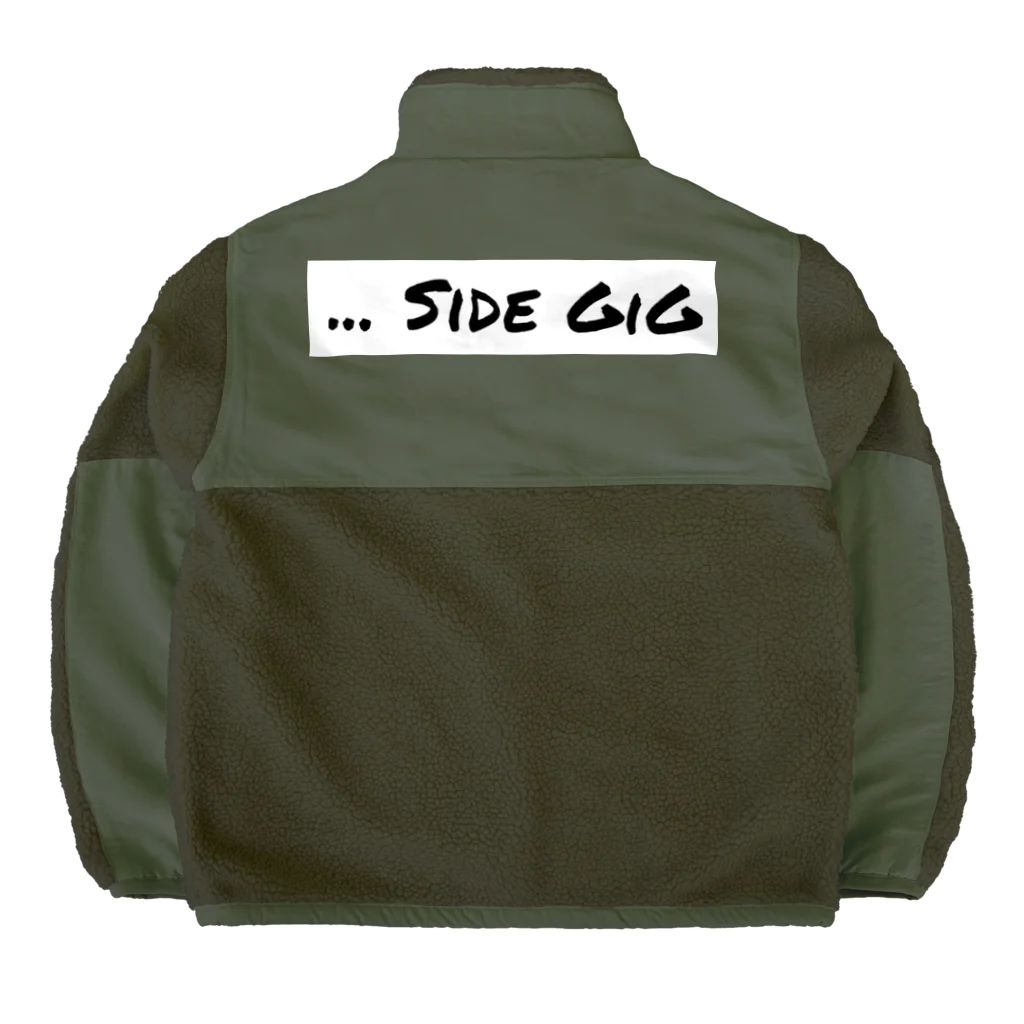 ... Side GiGのside GiG ロゴ ボアフリースジャケット