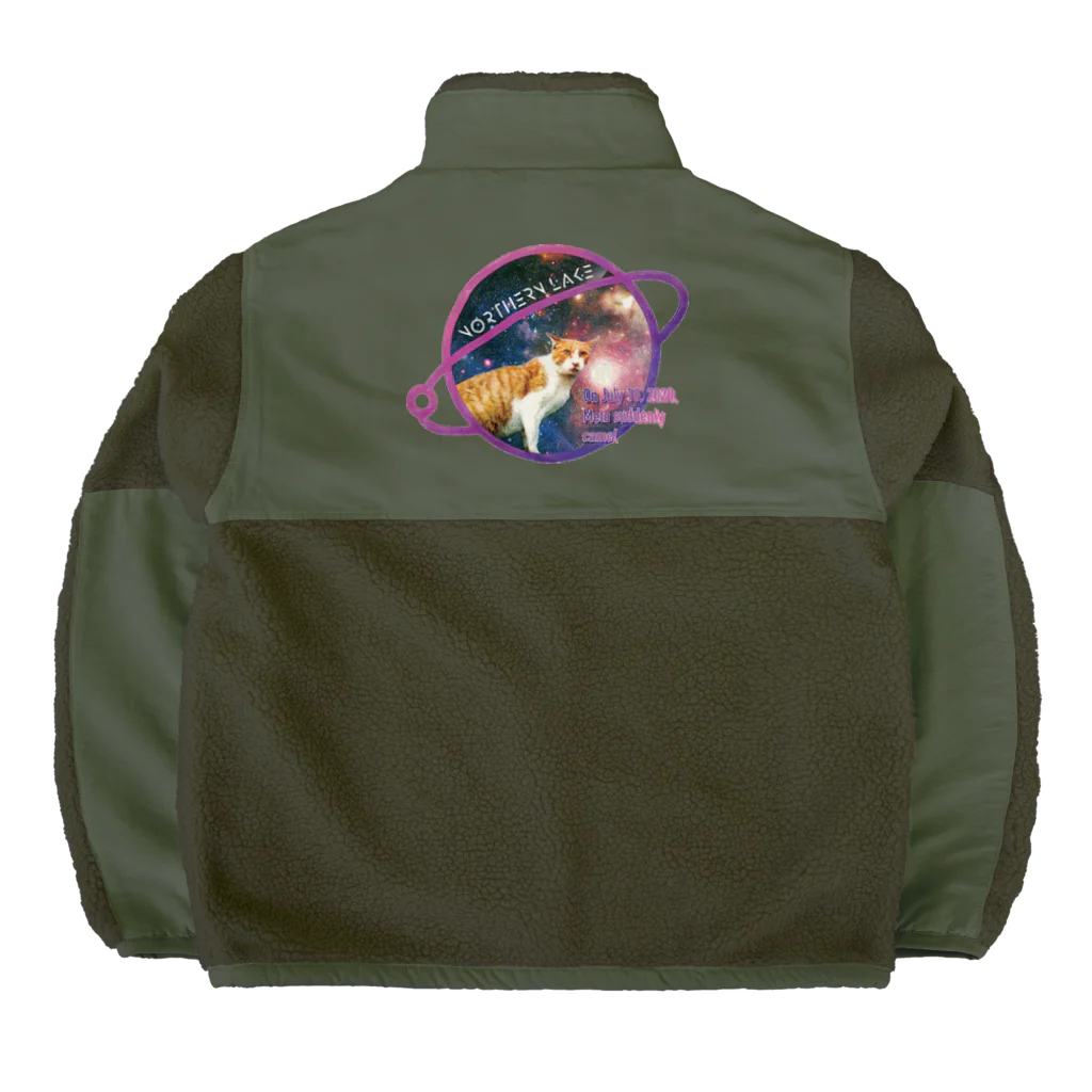 Loveuma. official shopのSpace cat meto by NLD Boa Fleece Jacket