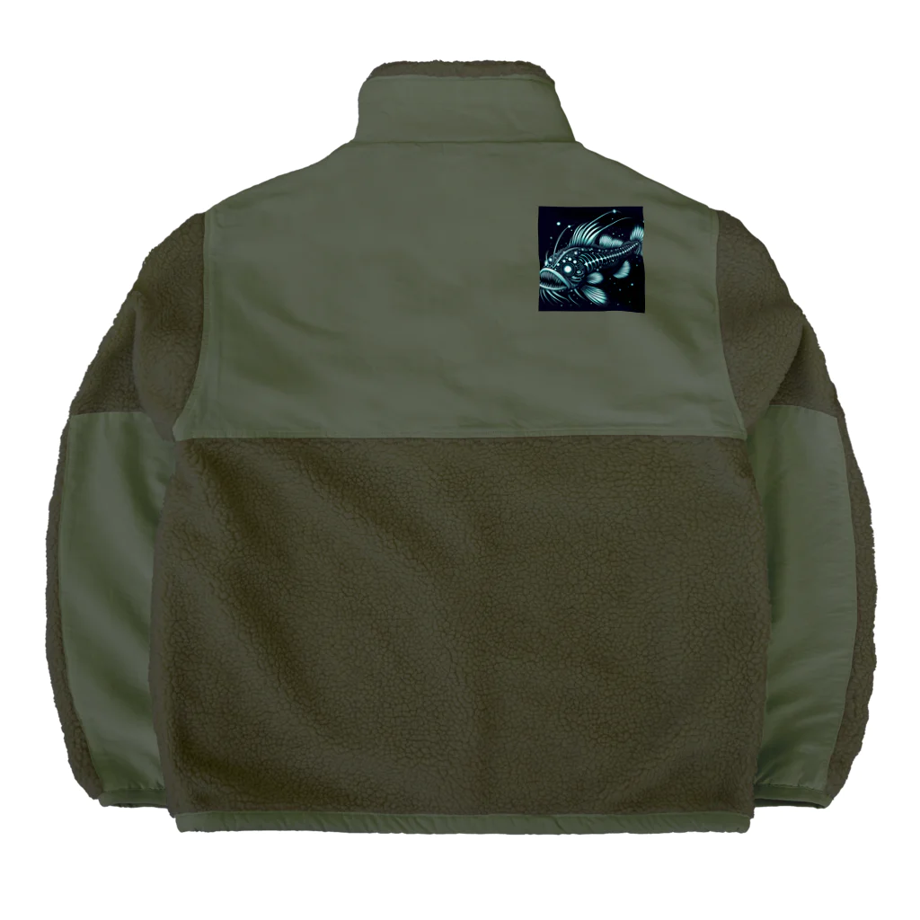 susumu47の深海魚のキャラクターグッズ Boa Fleece Jacket