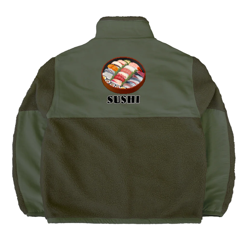 猫と釣り人のSUSHI_2R Boa Fleece Jacket