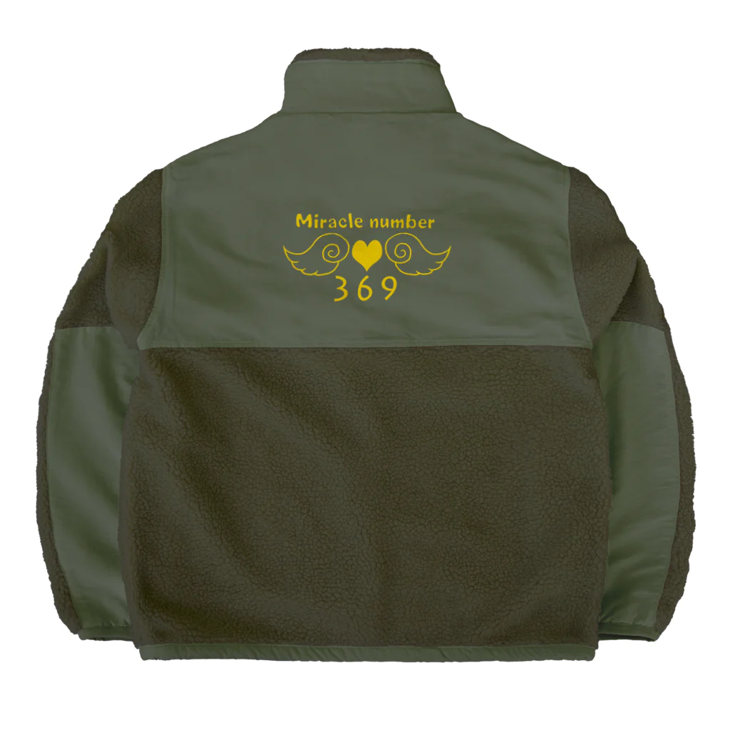 光の一滴のミラクルナンバー369 Boa Fleece Jacket