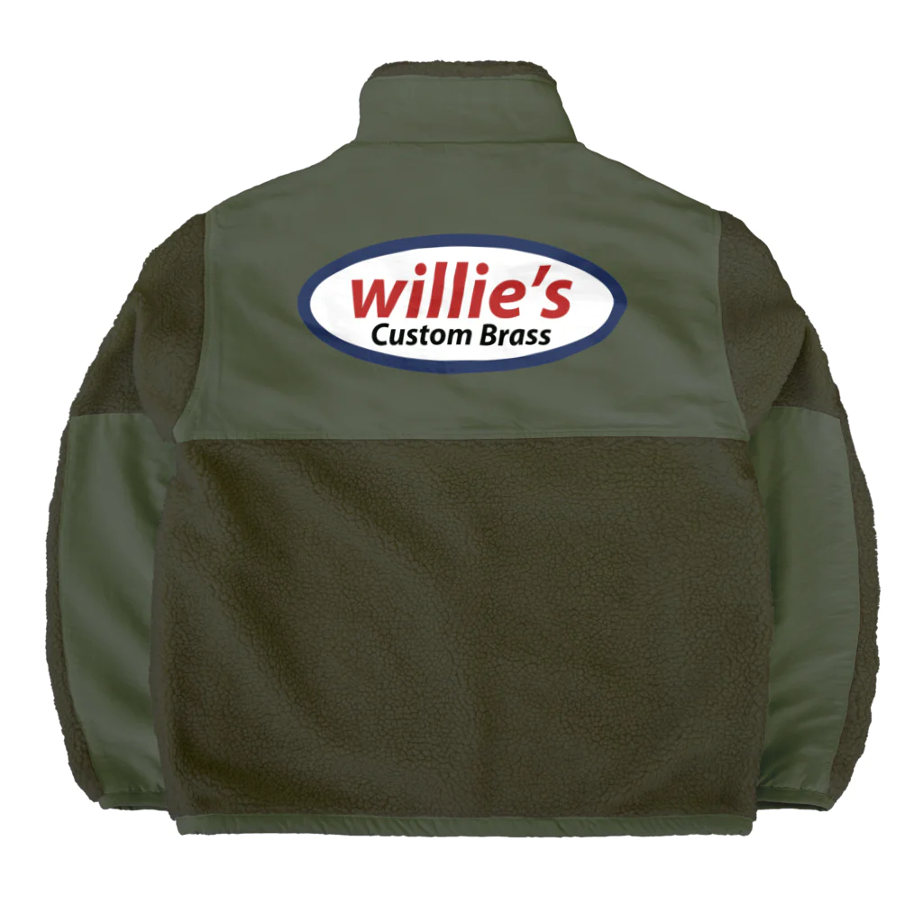 willie's Custom Brass@SUZURIの　willie's 公式ロゴアイテムズ ボアフリースジャケット