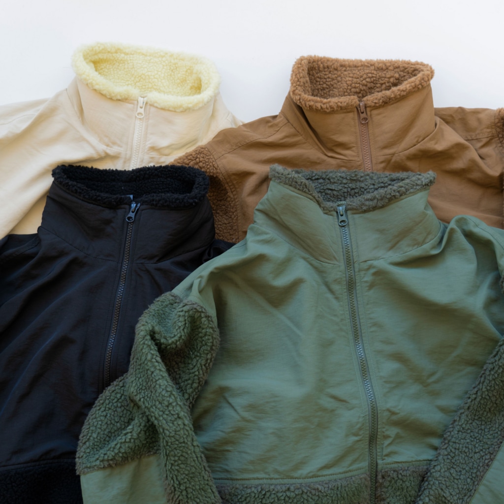 くいなの母のしまるはこがめ Boa Fleece Jacket