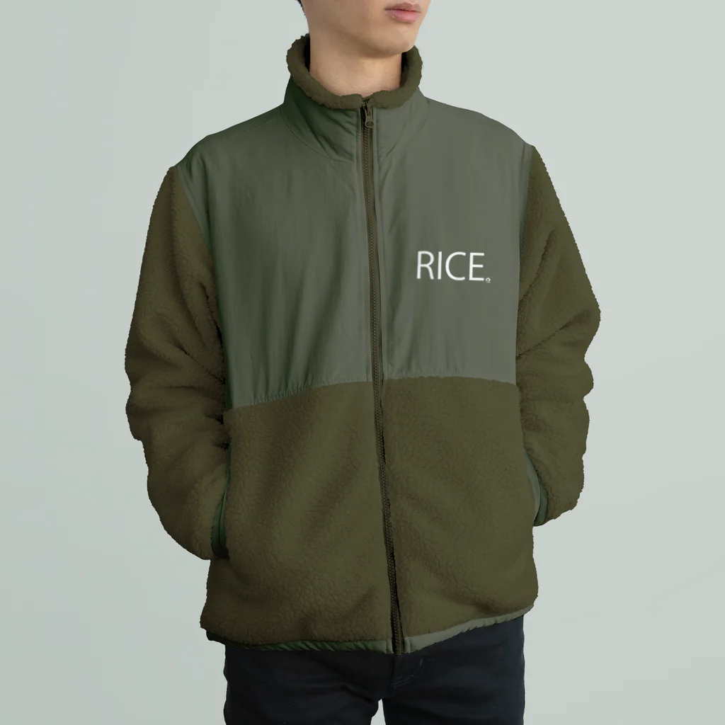 TARAFUKU RICE FARMのつじ農園オリジナルRICEグッズ Boa Fleece Jacket