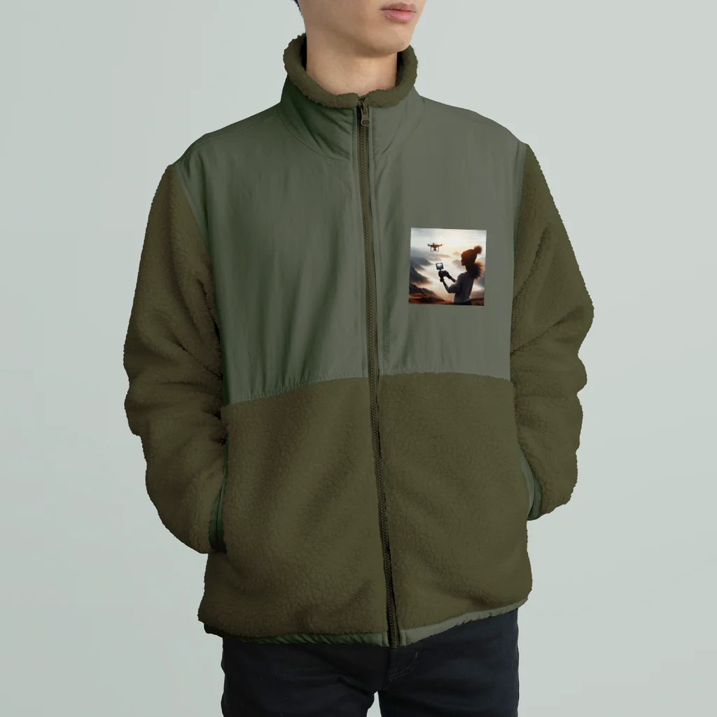 ONE POINTのドローンの自然の偉大さを。 Boa Fleece Jacket