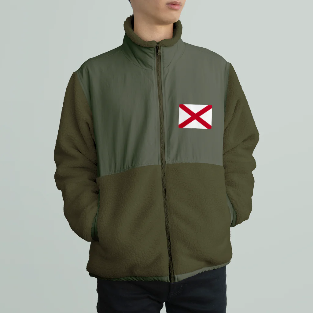 お絵かき屋さんの北アイルランドの国旗 Boa Fleece Jacket