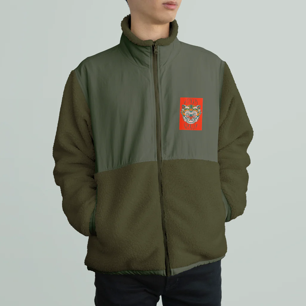 ダンボールハウスのぎゃおん Boa Fleece Jacket