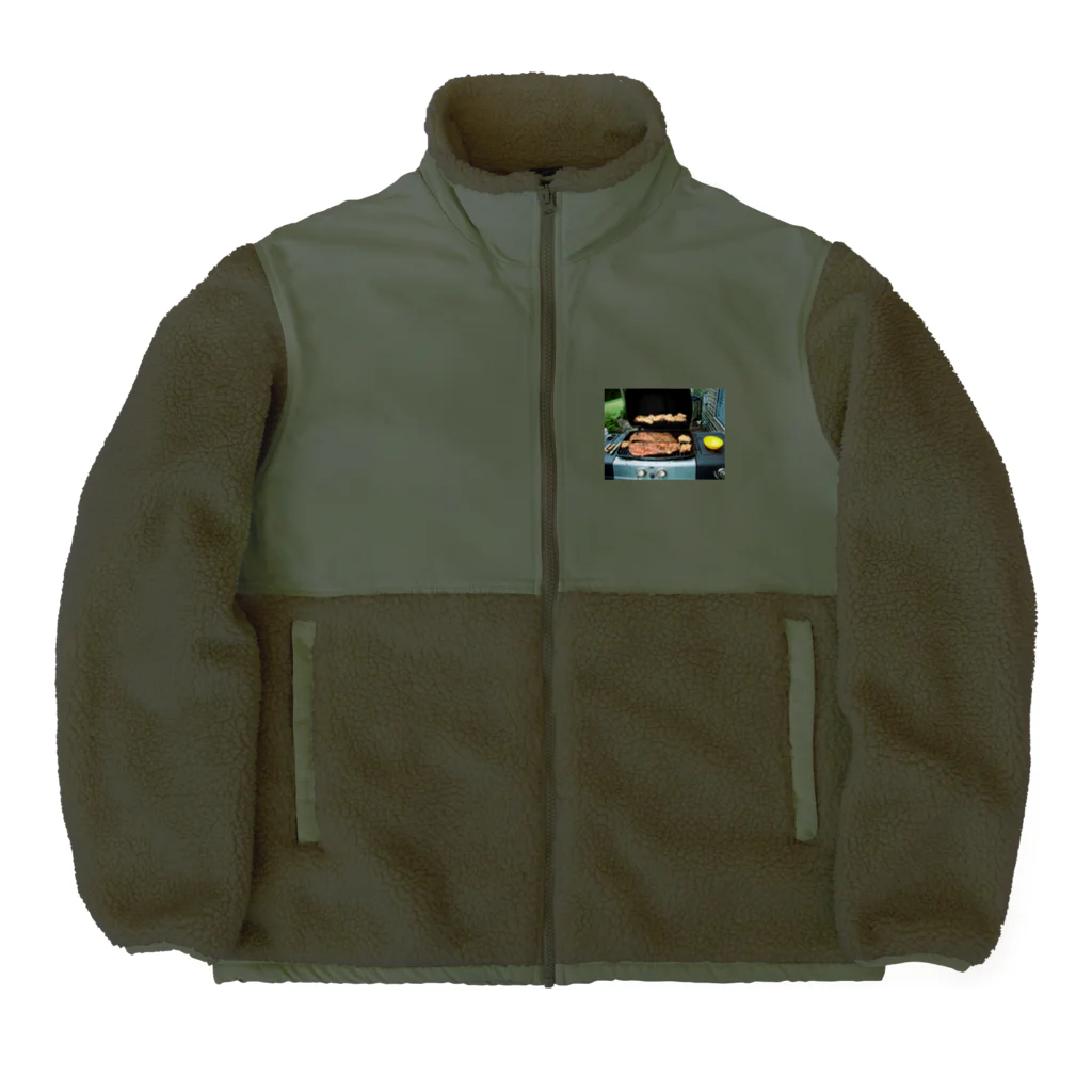 thatoneusernameのアメリカンBBQ Boa Fleece Jacket