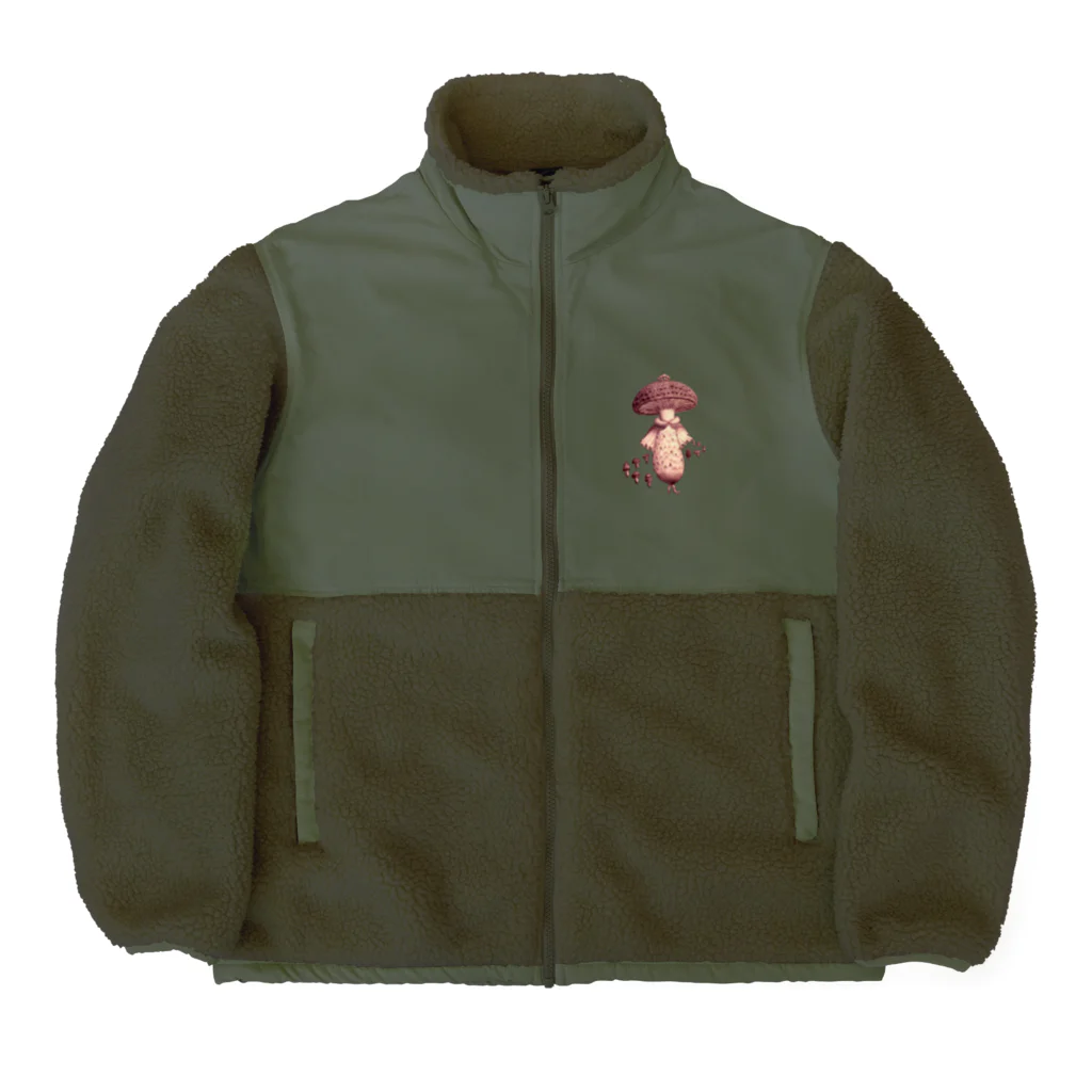 沈黙交易のキノコ王子の転生 Boa Fleece Jacket