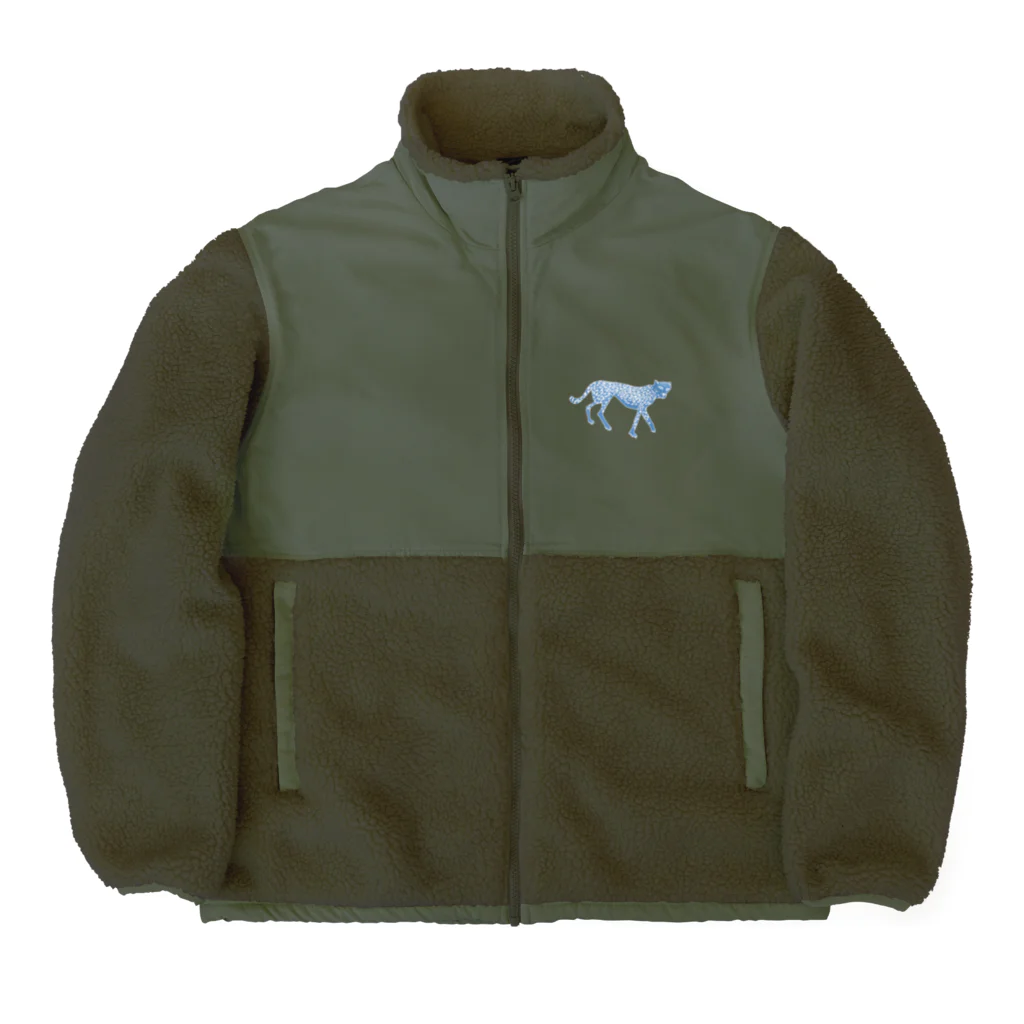 NIKORASU GOのヒョウ Boa Fleece Jacket