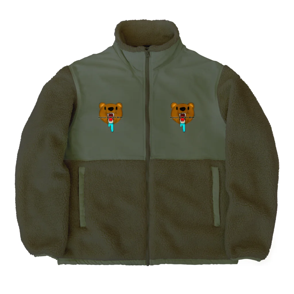 Hurryz HUNGRY BEARのHurryz HUNGRY BEAR 水彩 Boa Fleece Jacket