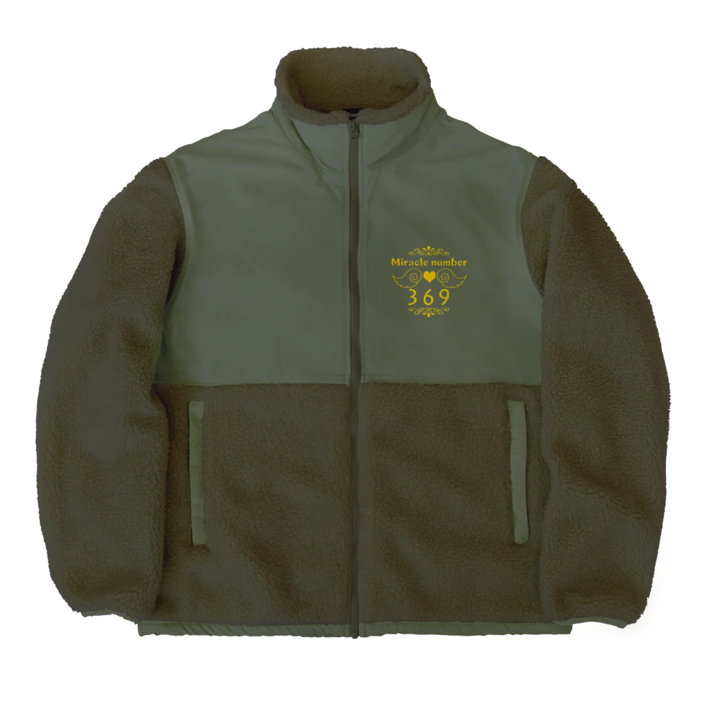 光の一滴のミラクルナンバー369 Boa Fleece Jacket