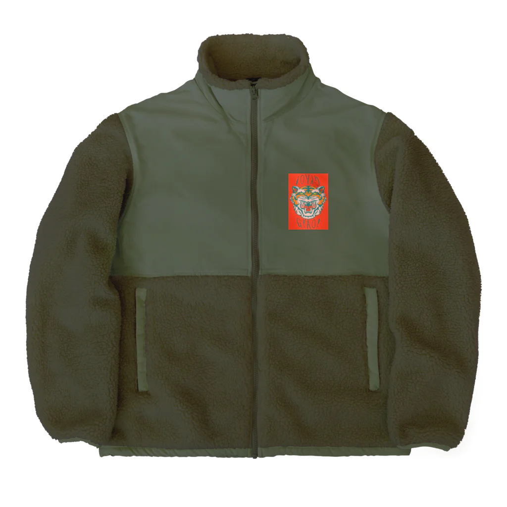 ダンボールハウスのぎゃおん Boa Fleece Jacket