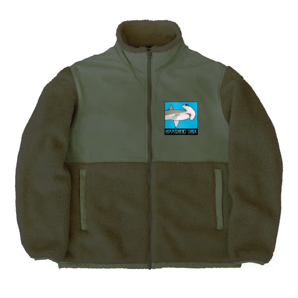 LalaHangeulのHammerhead shark(撞木鮫) Boa Fleece Jacket