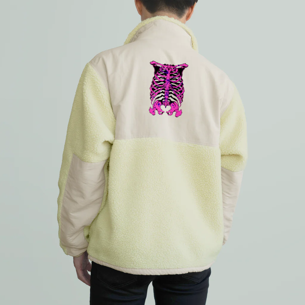 エゴイスト乙女の「骨と返り血」 Boa Fleece Jacket