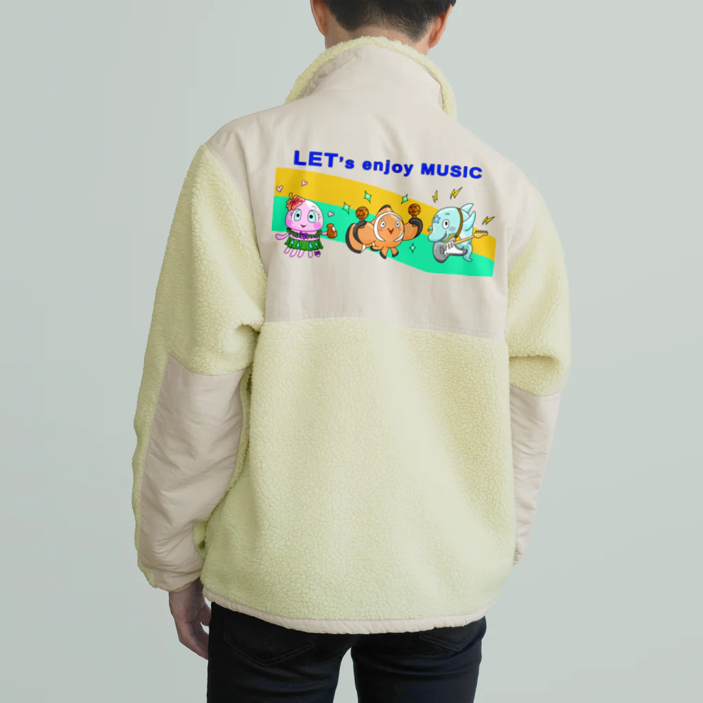 かいほう屋の音楽で一つに。 Boa Fleece Jacket