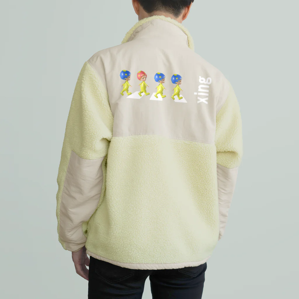 Gogotrainのキノコちゃん　xing　Ver.２ Boa Fleece Jacket