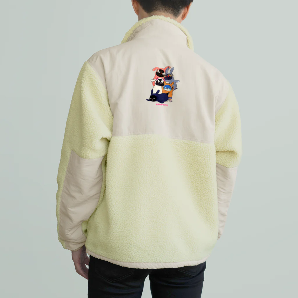 ヤママユ(ヤママユ・ペンギイナ)のうさぺん。 Boa Fleece Jacket