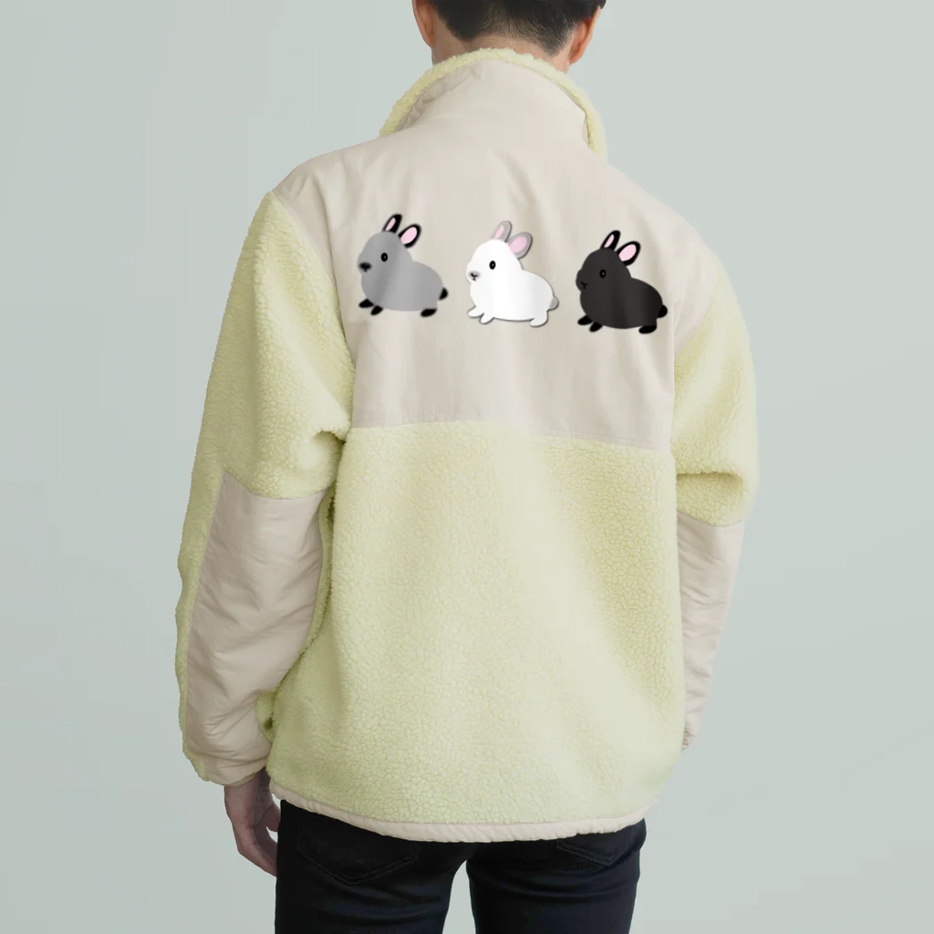 whiterabbit2010のうさぎ三姉妹 Boa Fleece Jacket