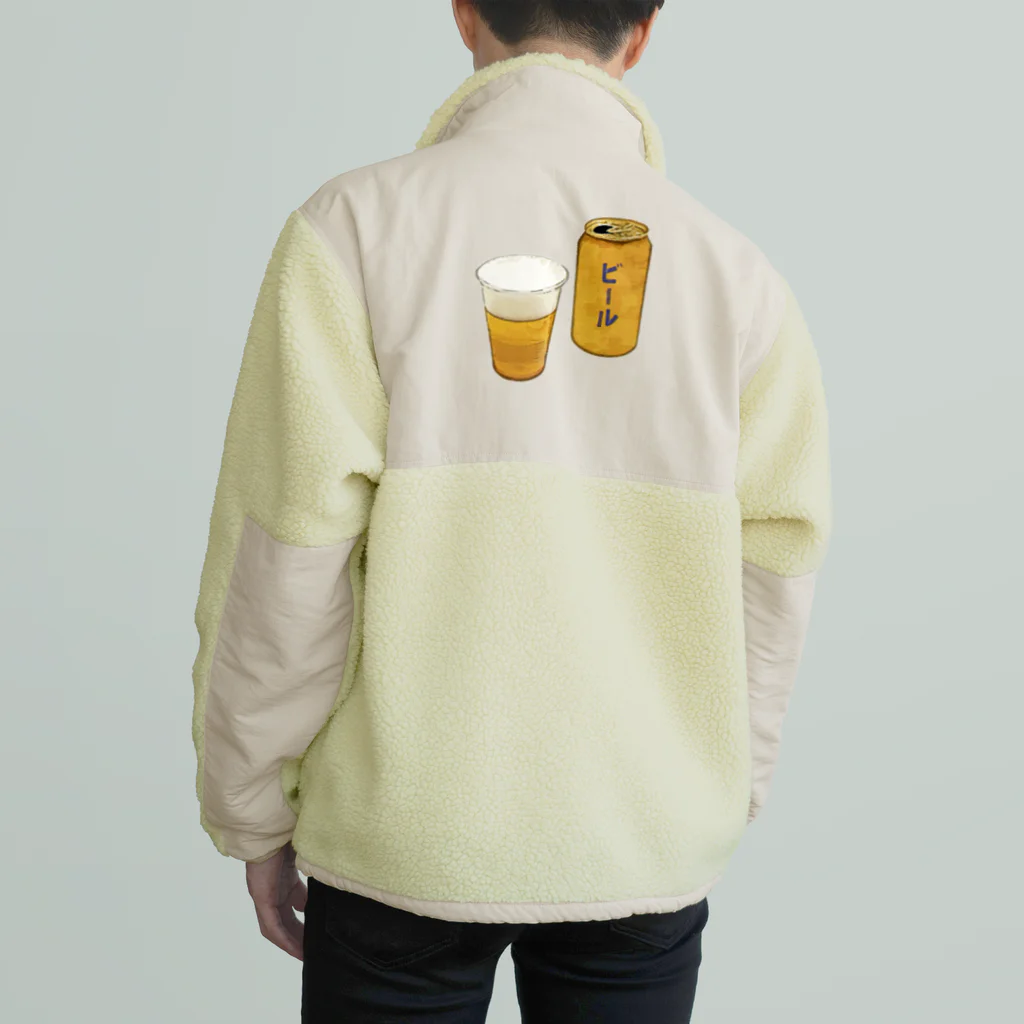 脂身通信Ｚの缶ビール_230325 Boa Fleece Jacket