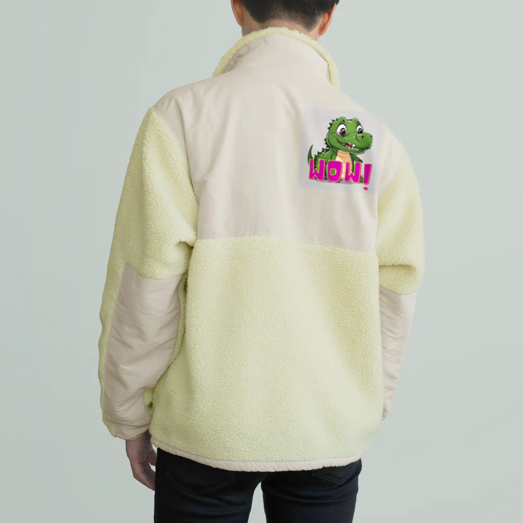 Team Future 3.0のワニはワニワニ Boa Fleece Jacket