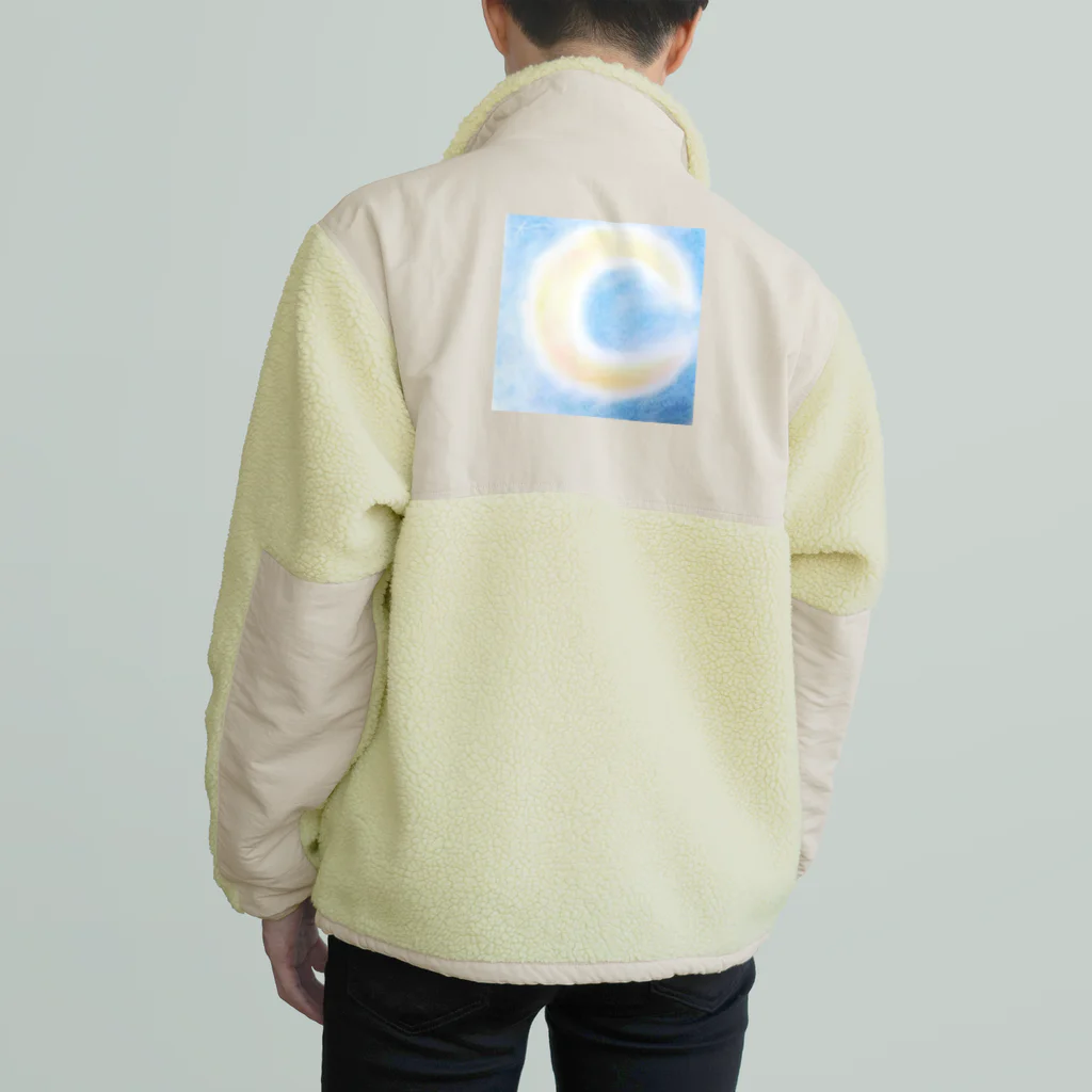 もなころショップの三日月　パステルアート Boa Fleece Jacket