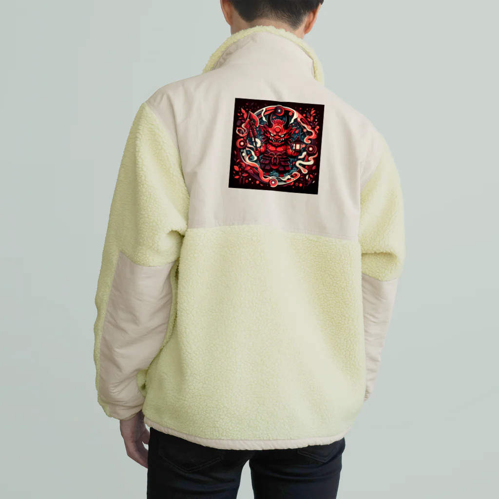 ふみことばのミニマム鬼 Boa Fleece Jacket