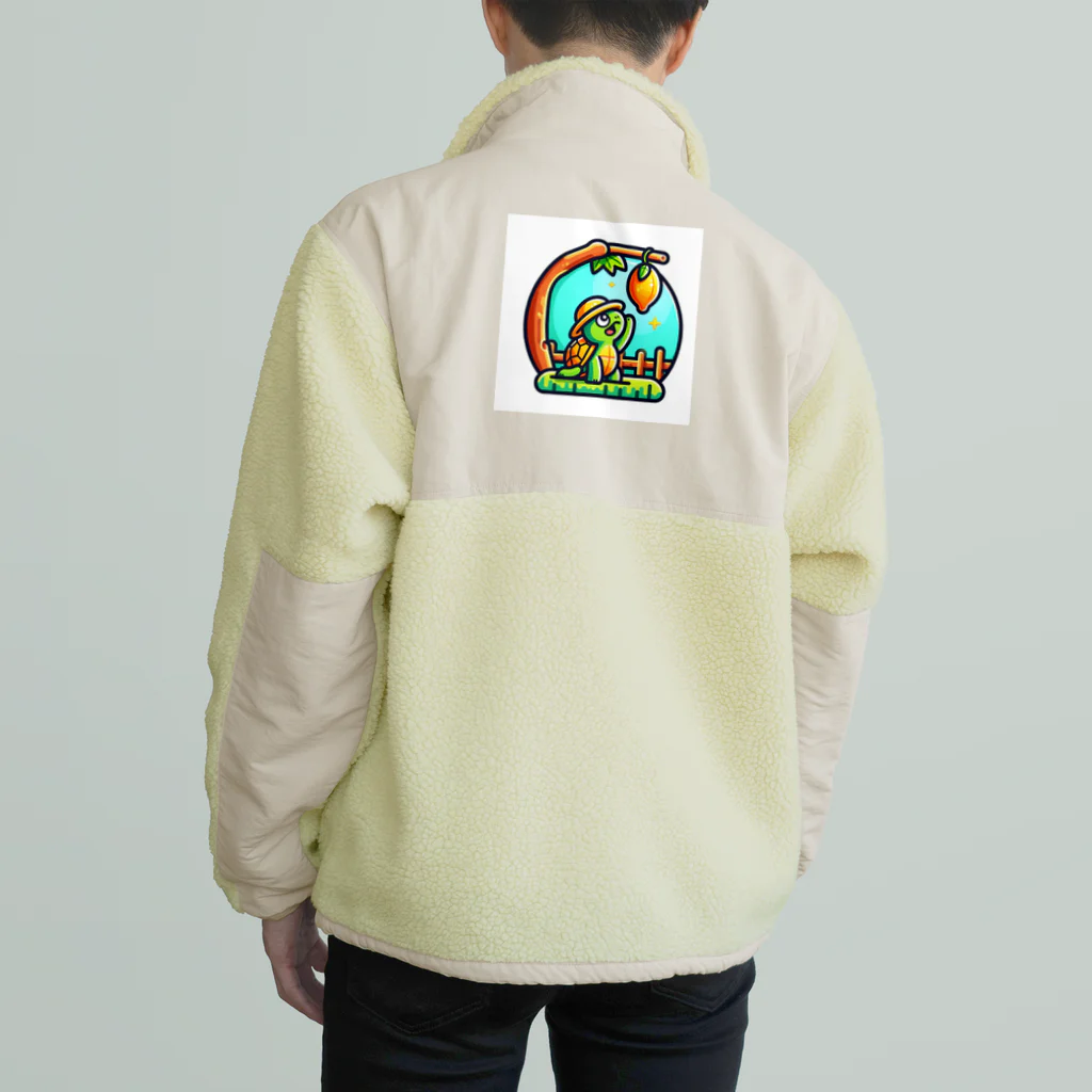 Bumps Design Collectionのパパイヤとかめたろう Boa Fleece Jacket