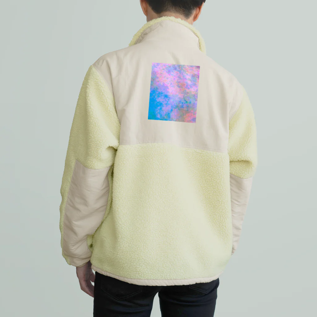 水草の春の空 Boa Fleece Jacket