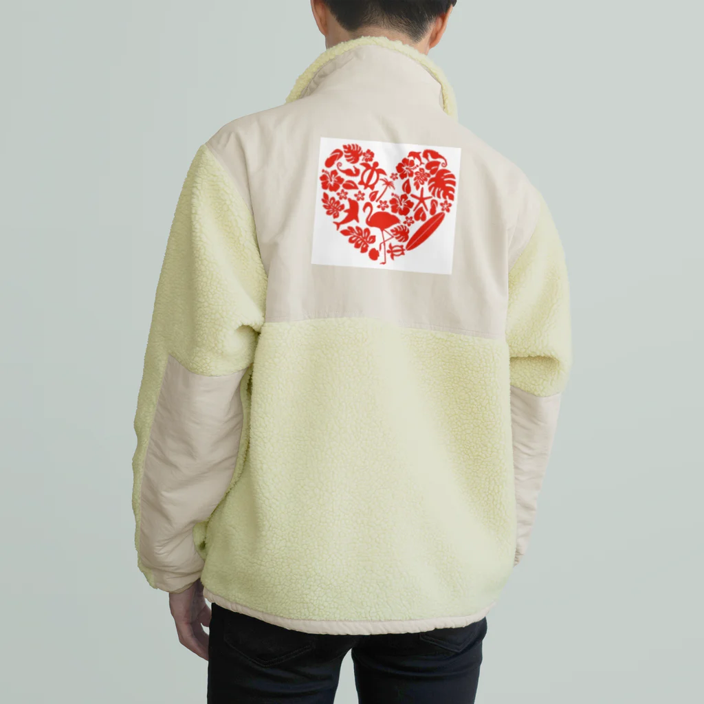 Angel  SmileのHawaiian Heart Boa Fleece Jacket