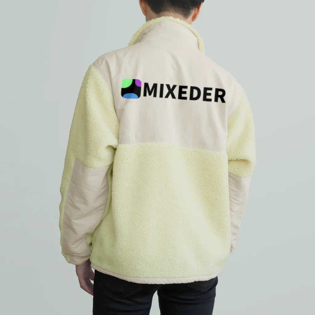 MIXEDERのMIXEDER ロゴ ボアフリースジャケット