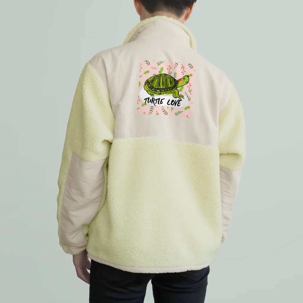 316(MIHIRO)のアカミミちゃん① カラフル Boa Fleece Jacket