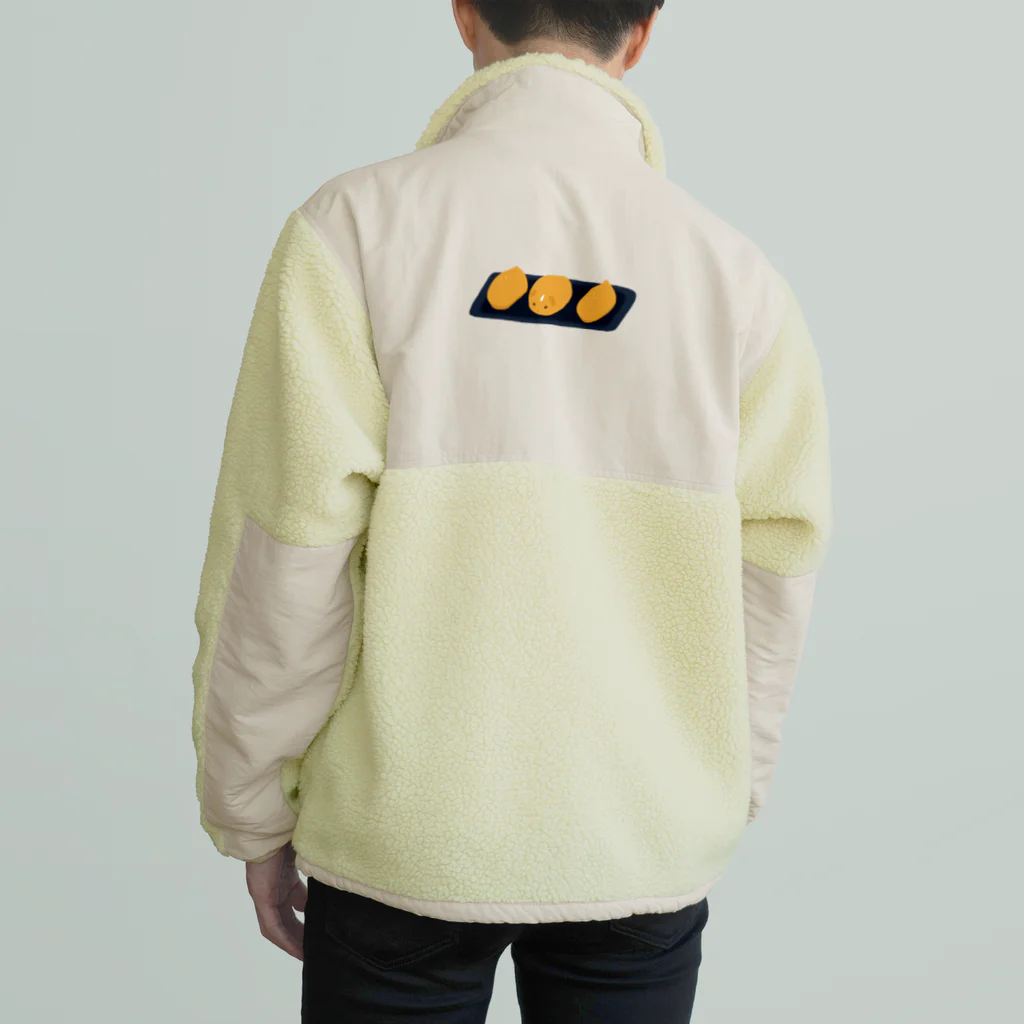 机上の空想ペットショップのいなりもる Boa Fleece Jacket