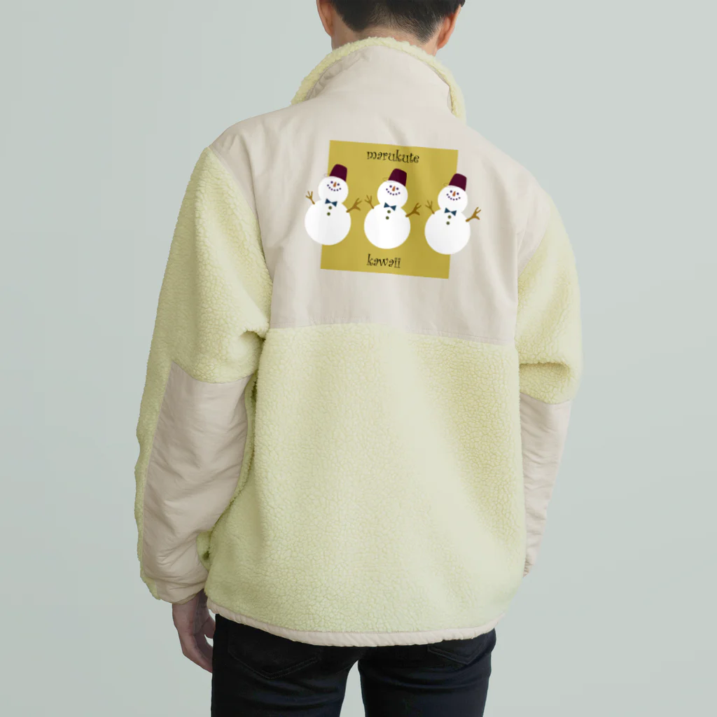 Hinaのまるくて かわいい yellow Boa Fleece Jacket