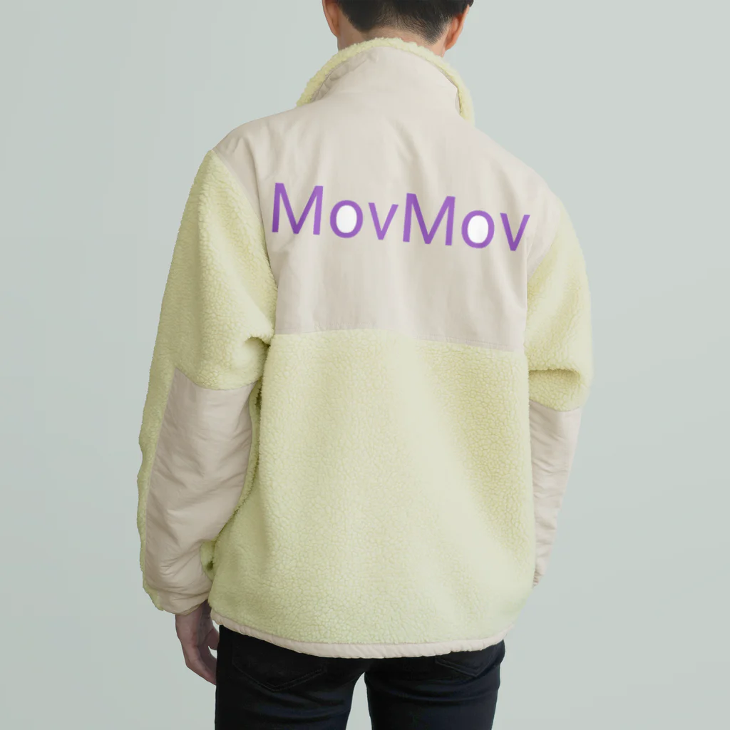 MovMovの叫ぶうさぎ ボアフリースジャケット