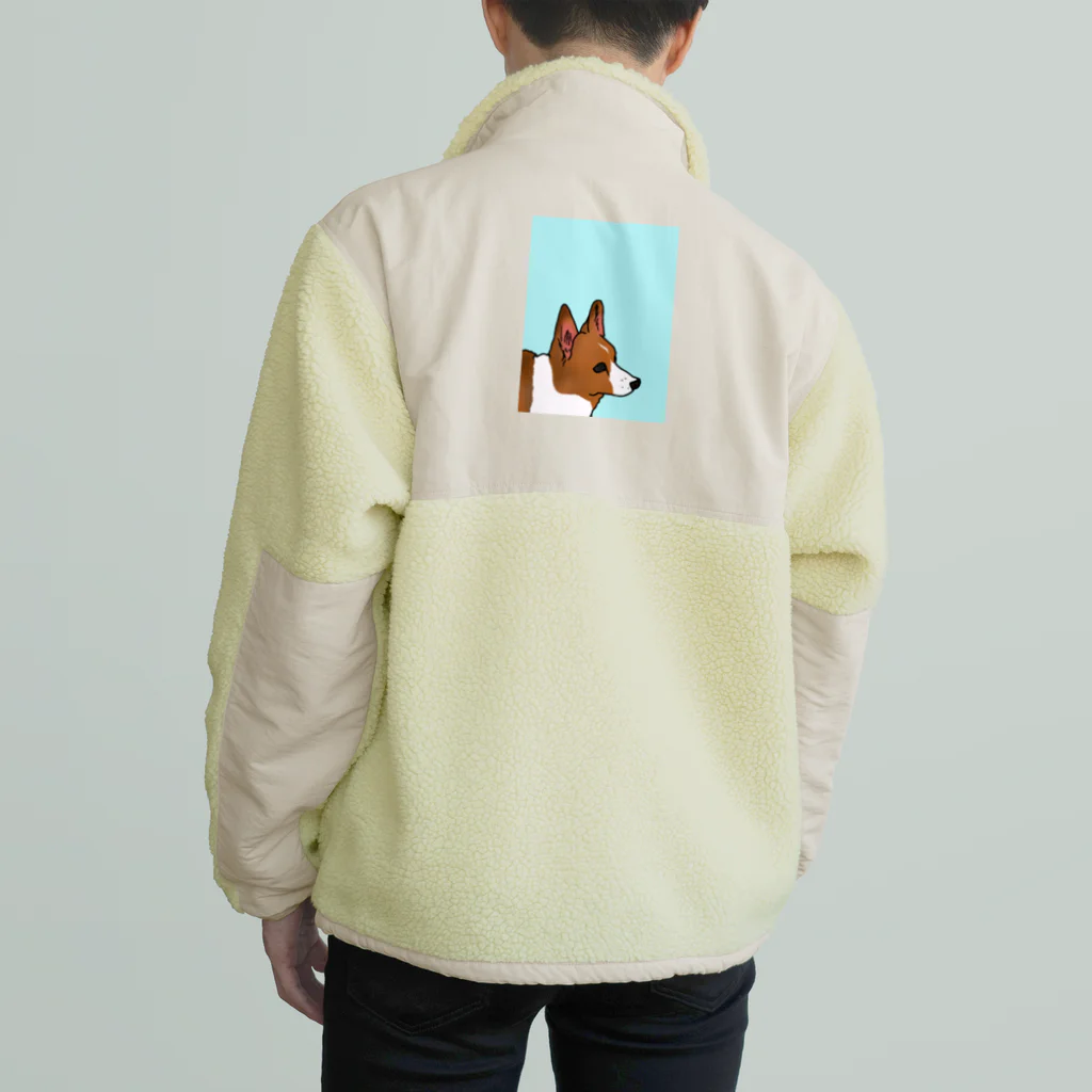 りりのお絵描き屋さんの凛としたコーギー Boa Fleece Jacket