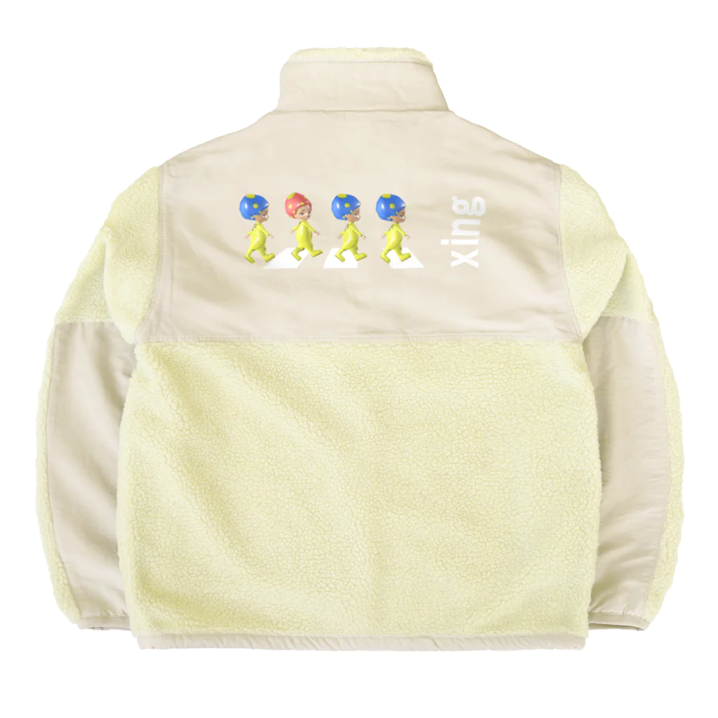 Gogotrainのキノコちゃん　xing　Ver.２ Boa Fleece Jacket