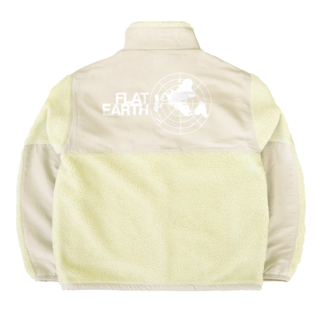 Mappila SHOPのFlatearth カレッジ風（ボルドー） Boa Fleece Jacket