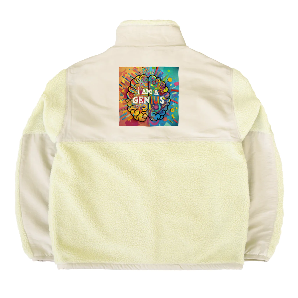 ノイトランナウェイのI am a genius 私は天才だ Boa Fleece Jacket