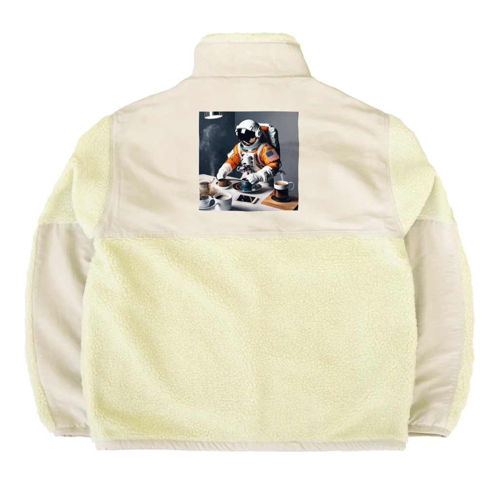 宇宙開発デザイン科のモーニングルーティン ボアフリースジャケット