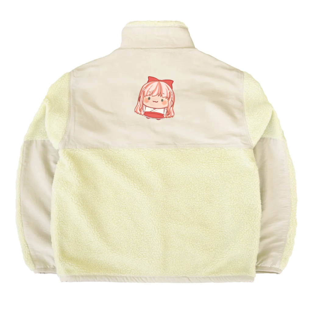 ぷいぷいshopのぷいぷい巫女ちゃん2 Boa Fleece Jacket