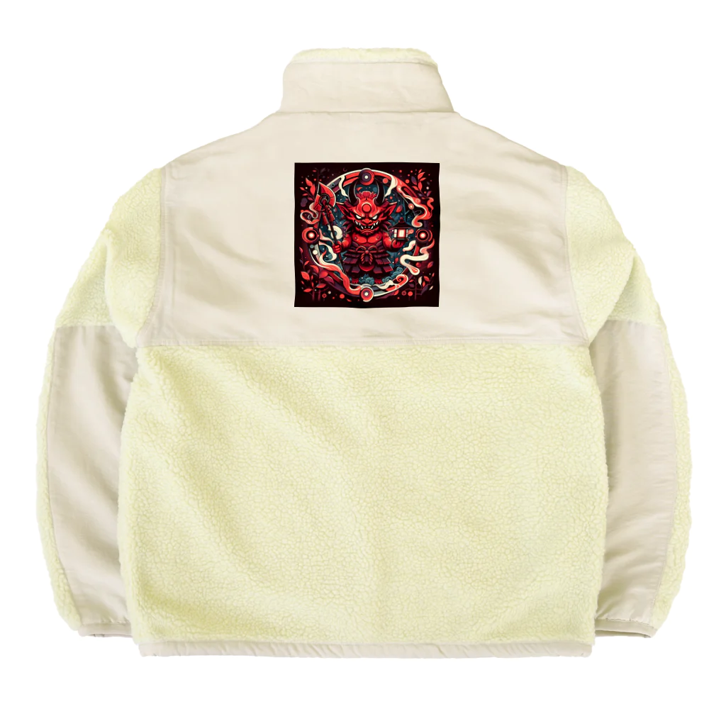 ふみことばのミニマム鬼 Boa Fleece Jacket