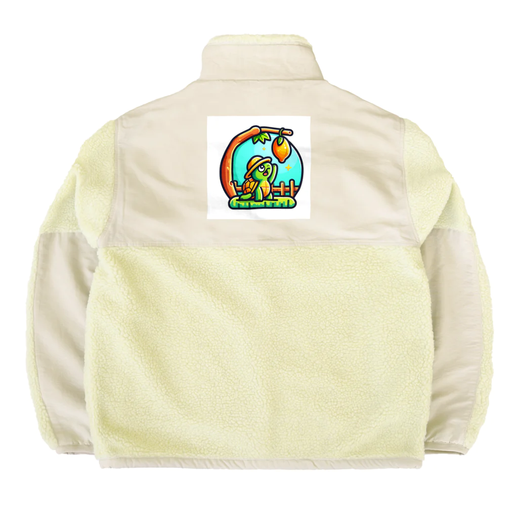 Bumps Design Collectionのパパイヤとかめたろう Boa Fleece Jacket