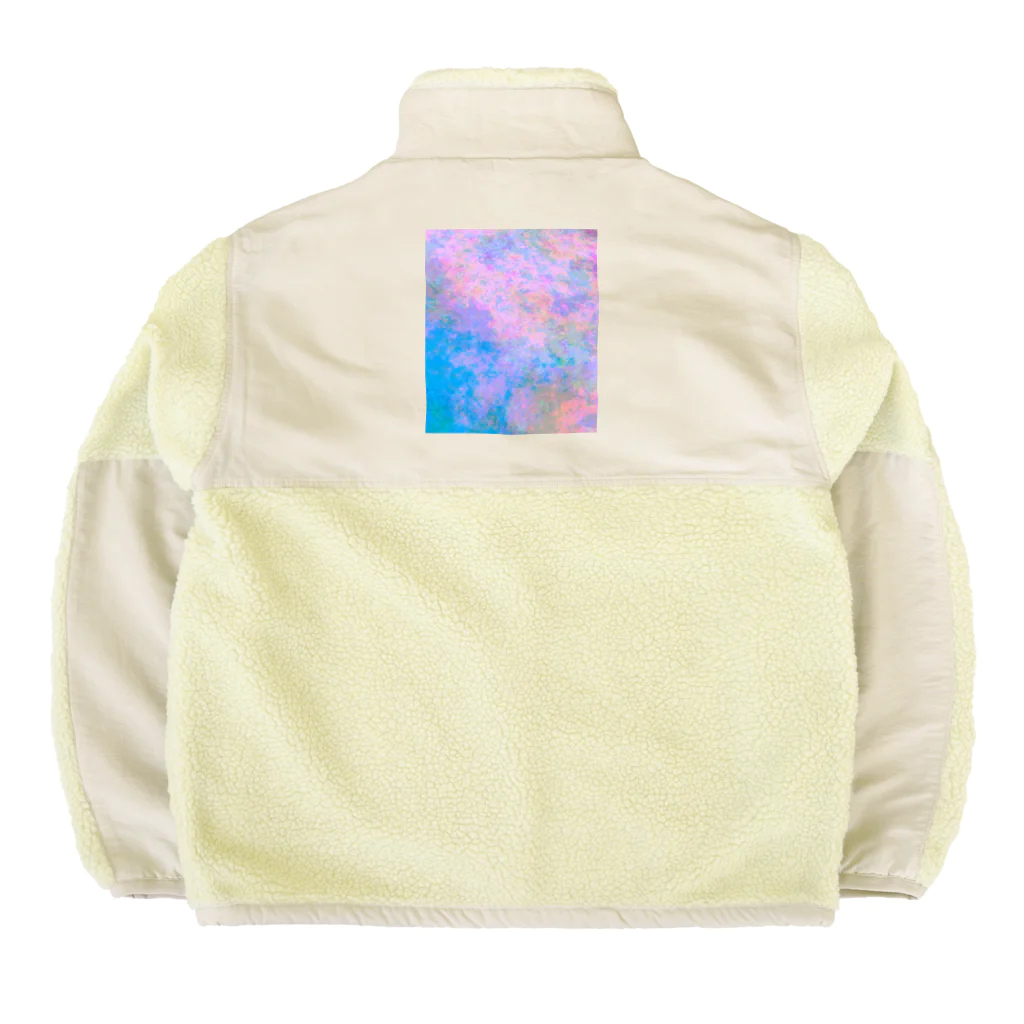 水草の春の空 Boa Fleece Jacket